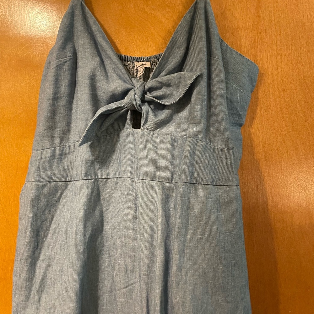 Splendid Tie-front Denim Jumpsuit - Picture 10 of 16
